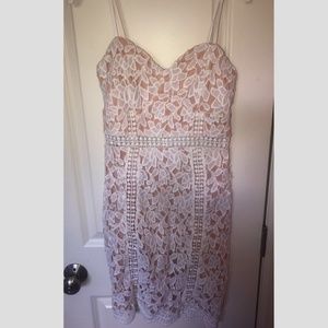 White Lace Bodycon Dress